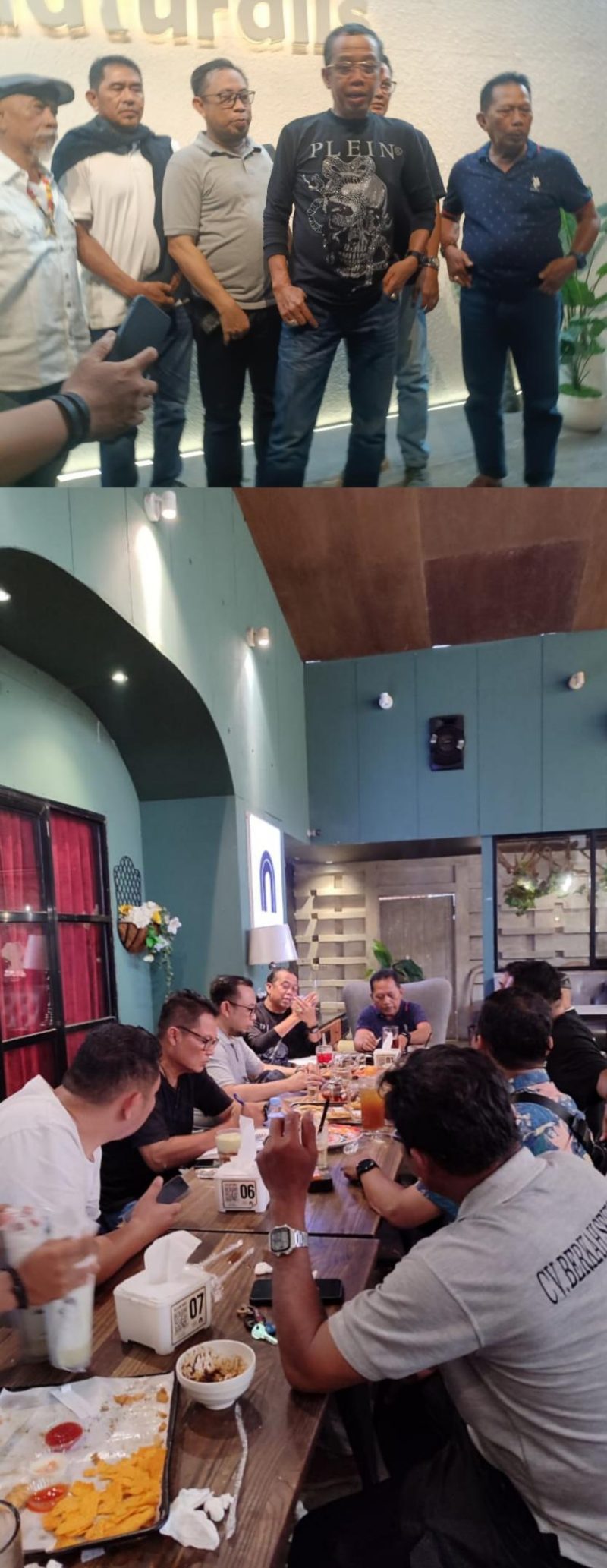 Para tokoh GEPAK yang bersiap dalam kiprahnya membangun BANUA , dari kiri H Aman Ibramsyah, H Suriansyah, Tubagus, H Anang Misran (Ketum) dan Afifudin (bendahara) serta H Sugiannor (Foto Mercy)