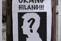 Ilustrasi orang hilang