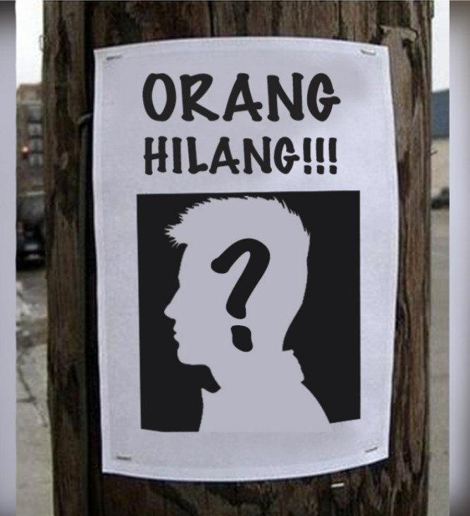 Ilustrasi orang hilang
