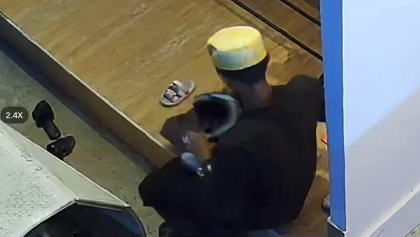 Pelaku Modus Minta Sumbangan Maling Helem