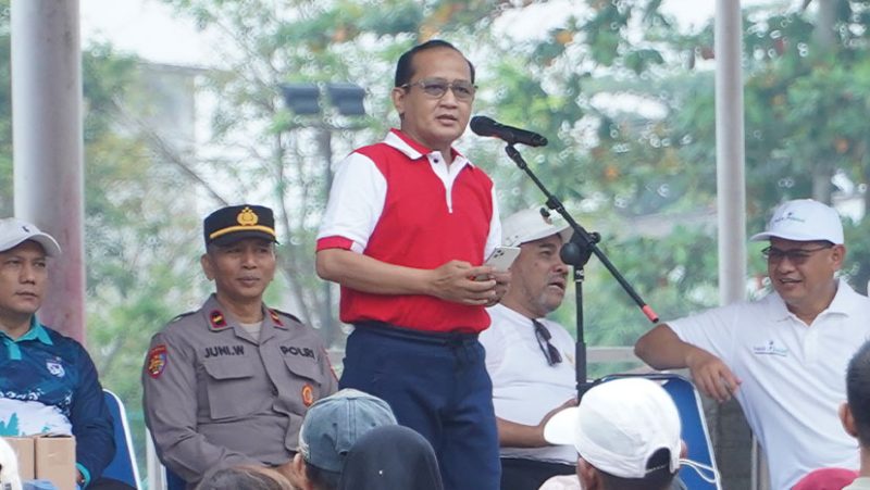 Sambutan Dr. Machli Riyadi, S.H., M.H. saat Jalan Santai Merdeka Funwalk