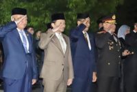 Gubernur dan Wagub Kalsel Ikuti Malam Renungan Suci HUT RI ke-80 di TMP Bumi Kencana