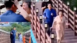 Kolase Julius Manalo berlari sambil berteriak memanggil ibu nya dan sang ibu juga berlari dari arah lain untuk memeluk putranya yang 31 tahun berpisah ,hingga kedua nya akhirnya berpelukan (tangkapan layar @wissenlab)