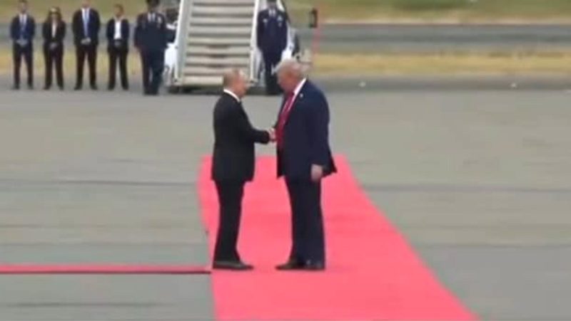 Pertemuan bersejarah antara Presiden Amerika Serikat Donald Trump dan Presiden Rusia Vladimir Putin berlangsung di Anchorage, Alaska, Jumat (15/8/2025) (tangkapan layar akun Instagram @realdonaldtrump )
