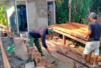 Sinergi Satgas TMMD dan Warga Bangun Fasilitas Musala