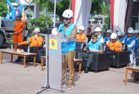 Wali Kota Banjarmasin, HM Yamin HR saat membuka secara resmi kegiatan Bakti Karya Pekerjaan