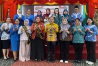 Wakil Ketua I DPRD Mura saat menghadiri Lomba Fashion Show Anak TK dan Senam Massal Guru TK (foto: Istimewa)
