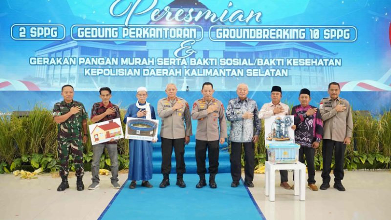 Jenderal Polisi Drs. Listyo Sigit Prabowo, M.Si. Dan Irjen.pol Rosyanto yudha hermawan,S.I.K.,S.H.,M.H. serta Gubernur Kalsel H Muhidin