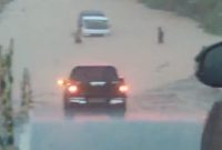 Beberapa mobil yang terendam Banjir (Tangkapan layar video medsos)