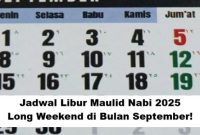 Kalender Bulan September 2025