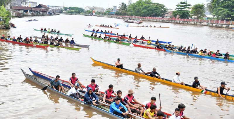 lomba tradisional Jukung Balap Baanam Wali Kota Cup