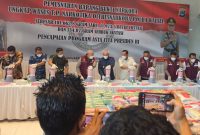Disaksikan 60 Tersangka, Polda Kalsel Musnahkan 101 Kilogram Sabu dan 11 Ribu Butir Pil Ekstasi (Foto Mercy)