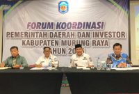 Ketua DPRD Rumiadi saat menghadiri kegiatan Forum koordinasi dengan investor di Jakarta (foto: Diskominfo)
