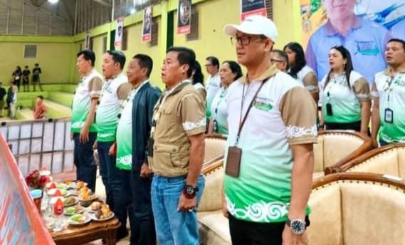 Ketua DPRD Mura Rumiadi saat menghadiri Pembukaan Open Turnamen Futsal Mura Hebat Season I (foto: istimewa)