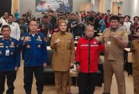Dinas Pemadam Kebakaran dan Penyelamatan (Damkarmat) menggelar sosialisasi pembaruan (updating) di Pop Hotel