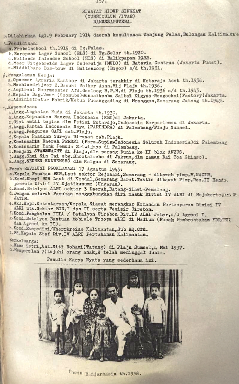 Biodata Kapten (L) Danussaputera