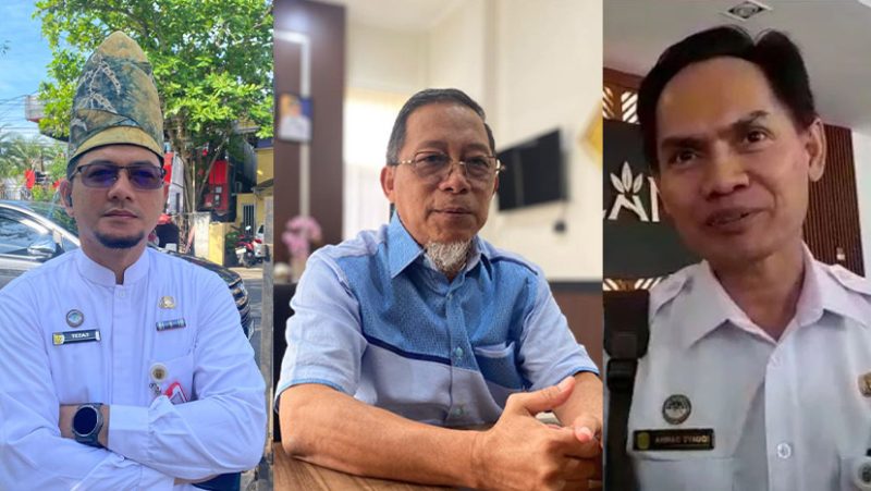 Ikhrom Muftesar (Kadis Perdagin Kota Banjarmasin), Edi Wibowo (Kepala BPKPAD Kota Banjarmasin)
dan Akhmad Syauqi (Kepala Bappeda Litbang.)