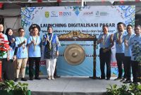 Perumda Pasar Kota Banjarmasin resmi meluncurkan program digitalisasi retribusi pasar