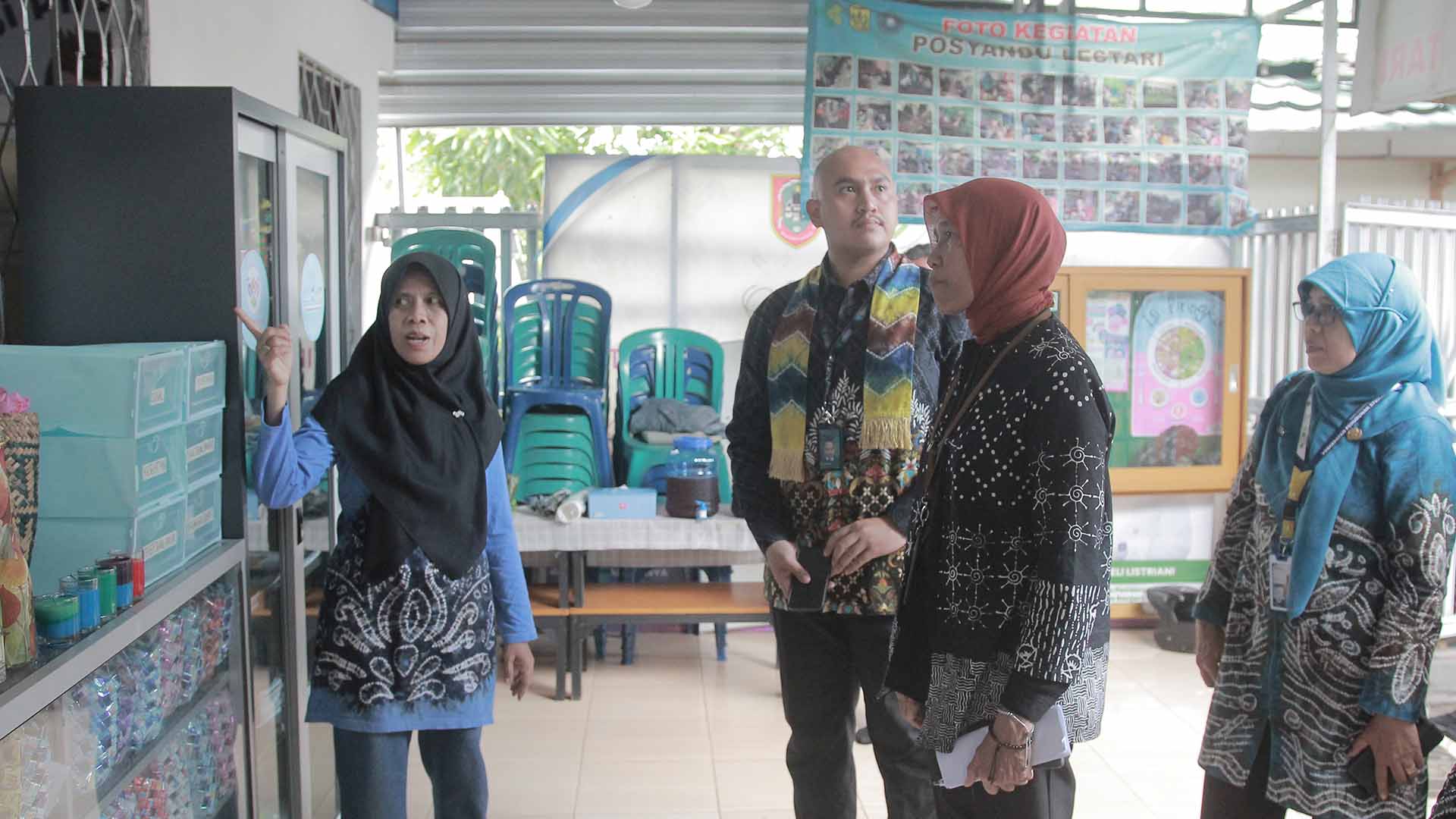 Verivikator kunjungan Ke Posyandu Lestari