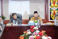 Rapat persiapan Satuan Tugas (Satgas) Percepatan Penyelenggaraan Program Makan Siang Bergizi Gratis (MBG) Kabupaten Murung Raya (foto: Diskominfo)