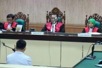 Sidang putusan mantan Dirut PT Asabaru di PN Tipikor Banjarmasin (Foto Mercy)