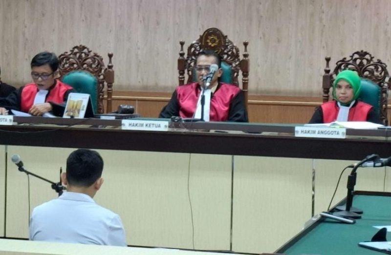 Sidang putusan mantan Dirut PT Asabaru di PN Tipikor Banjarmasin (Foto Mercy)