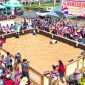 Kemeriahan lomba Mangaruhi di alun-alun Jorih Jerah Puruk Cahu (foto: Diskominfo)