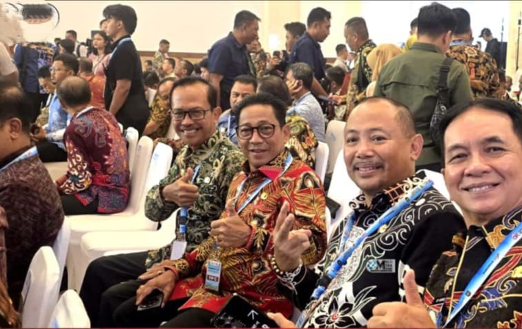 Bupati Heriyus Hadiri Rakornas TPAKD di Jakarta (foto: Diskominfo)