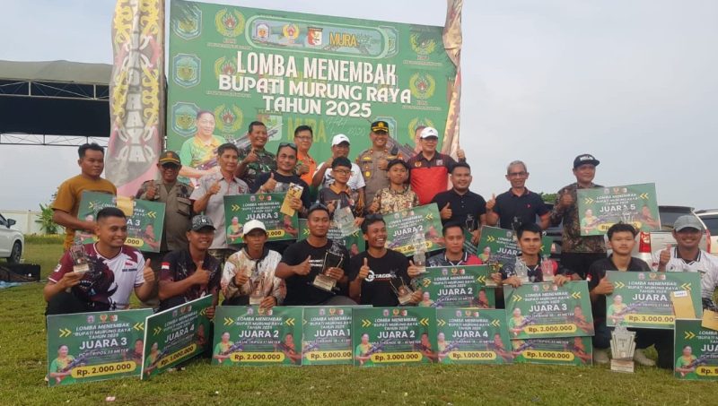 Kegiatan lomba menembak Bupati Murung Raya tahun 2025 di stadion Willy M.Yoseph (foto:Maya)