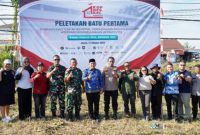 Peletakan Batu Pertama Koperasi Merah Putih di Desa Bahitom (foto : Diskominfo)