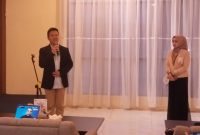 Sefudin Suria Hidayat selaku Alternatif Chanel & Government Project Group Head atau CEO Regional 9 Kalimantan saat memberikan sambutan pada BSI Media Gathering 2025 di Kota Cinema Banjarmasin, Jumat (17/10/2025). (foto: , Istimewa)