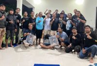 Pelaku pembunuhan bidan di Kelayan A Banjarmasin berinisial AJ (32) menyerahkan diri ke Polsek Selatan setelah dilakukan pendekatan, Selasa (21/10/2025).(foto:istimewa)