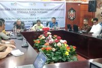 Kegiatan Sosialisasi dan Konsultasi Publik Penyusunan Dokumen Rencana Pasca Tambang (RPT) bagi perusahaan pertambangan (foto: Maya)