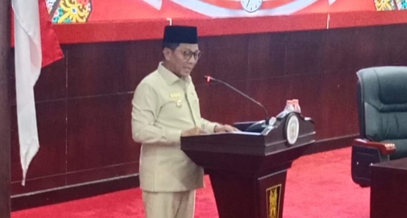 Rapat Paripurna ke III masa sidang V Tahun 2025 DPRD Murung Raya (foto: Maya)