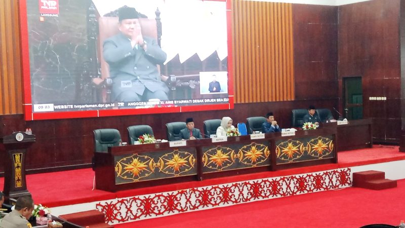 Paripurna Istimewa dalam rangka mendengarkan pidato kenegaraan Presiden RI (foto: Maya)