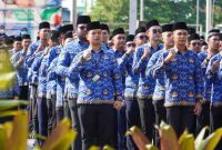 Badan Kepegawaian Daerah dan Diklat Kota Banjarmasin bersama BNNK Banjarmasin gelar tes narkoba.