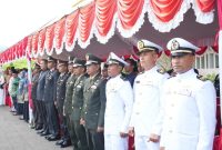 Komandan Distrik ( Dandim 1004 ) Kotabaru Letkol Infantri Cecep Cahyadi, S.E M,I.Pol pimpin Apel Hari Sumpah Pemuda (HSP) Ke-97