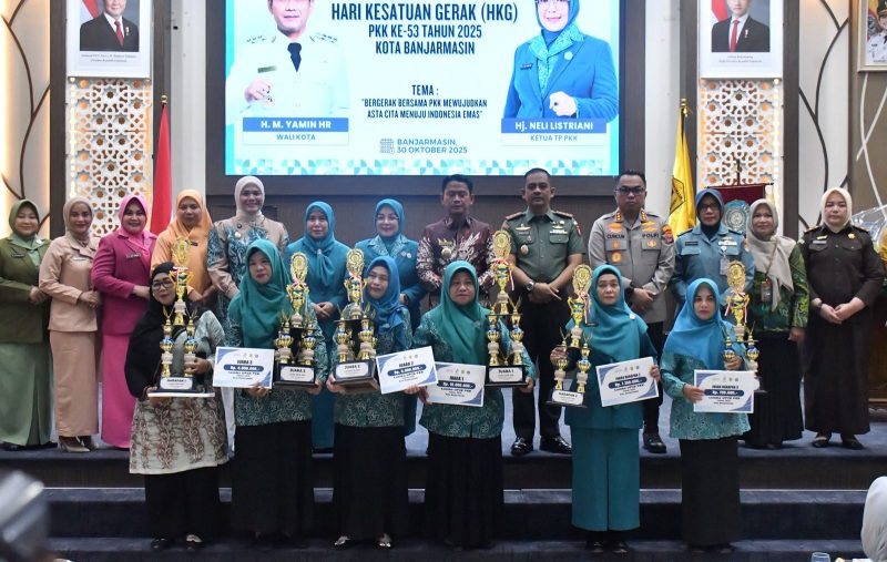Hari Kesatuan Gerak (HKG) PKK ke-53 Tahun 2025 tingkat Kota Banjarmasin berlangsung hikmat