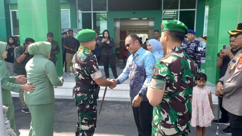 Wakil Bupati Kotabaru Syairi Muklis bersama Dandim 1004 ,frokopimda, Menyambut kedatangan Dandim baru di halaman Kodim 1004/Ktb