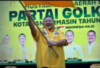 Yuni Abdi Nur Sulaiman resmi kembali memimpin DPD Partai Golkar Kota Banjarmasin untuk periode 2025–2030 setelah terpilih secara aklamasi pada Musda XI Golkar Kota Banjarmasin, Sabtu (29/11/2025). (foto Instagram @yunisulaiman88