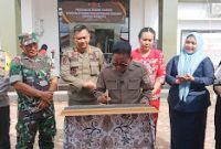 Peresmian gedung baru Satpol PP dan Damkar (foto: Maya)