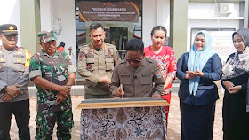 Peresmian gedung baru Satpol PP dan Damkar (foto: Maya)