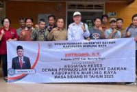 Anggota DPRD Mura Sutrisno melaksanakan kegiatan reses perorangan di Desa Sumpoi, Kecamatan Murung (foto: istimewa)