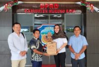 Ketua DPRD Rumiadi saat menerima kunjungan kerja DPRD Hulu Sungai Utara (foto: istimewa)
