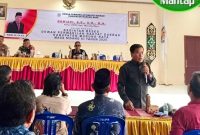 Ketua DPRD Rumiadi saat menggelar reses di Kecamatan Laung Tuhup (foto: Istimewa)