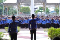 Penyerahan SK secara simbolis tersebut langsung dipimpin oleh Wali Kota Banjarmasin, H. Muhammad Yamin HR