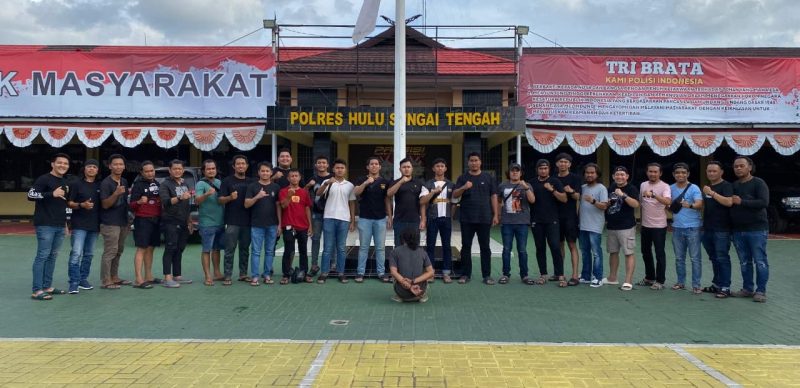 Pelaku Pembunuhan di Kampung Gadang Banjarmasin dibekuk di Barabai Kabupaten HST oleh tim gabungan, Kamis (20/11/2025). (foto: istimewa)