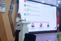 Asisten I Setda Mura saat membuka launching Aplikasi Jemput Bola Inovasi (foto: Maya)