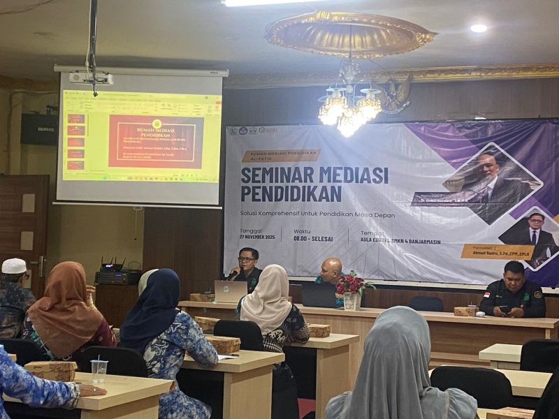 Rumah Mediasi Pendidikan Al Fatih ambil peran menggelar seminar Mediasi Pendidikan