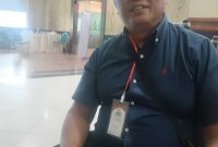 Ketua LSM KKomite Anti Korupsi Indonesia (KAKI)  Kalimantan Selatan, H Akhmat Husaini, SH MA sebagai peninjau disela rehat Musda DPD KAI Kalsel (Foto Mercy)